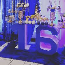 Royal Blue Sweet 16 Letters Blue Sweet 16 Sweet 16 Themes Sweet 16 Centerpieces