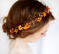 It returned on march 28, 2015, but it later left again sometime in january 2016. Fall Hair Accessories Fall Flower Crown Orange Floral Etsy