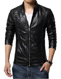 Men S Clothing Jackets Coats Leather Faux Leather Men S Casual Slim Fit Rider Trucker Pu Leather Jacket Men Faux Leather Jacket Men Jackets Men Fashion