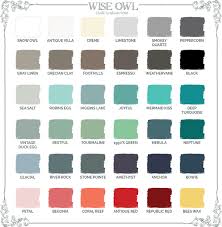 wise owl paints color selection guide wise owl chalk