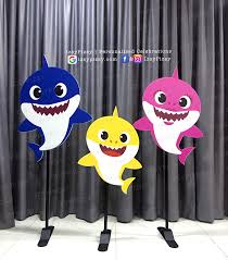 Nice baby shark free printable cake toppers. Baby Shark Under The Sea Birthday Party Decoration Props Izsypizsy