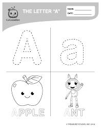 Abc coloring printable cocomelon coloring pages. Cocomelon Color Page Wednesday Let S Learn Abcs With Cocomelon New Coloring Page Every Wednesday Today S Letter Is A Have Fun Coloring While Watching Our Video Learn