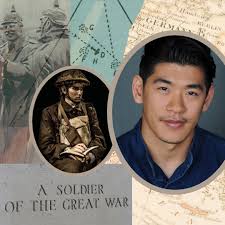 When we premiered "Truce: A Christmas Wish from the Great War" in 2014, we  used this dramatic sepia-toned photo of actor Drew Benjamin Jones as Tommy  everywhere. Soon we'll have even more