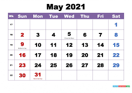 Download free printable 2021 calendar templates that you can easily edit and print using excel. May Calendar Printable 2021 Free Printable Calendar Monthly