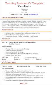 This detailed guide, along with 2 teacher cv examples (one primary and one secondary) will show you exactly how to create your own attractive cv, that will have recruiters and schools desperate to meet. Teaching Assistant Cv Template Tips And Download Cv Plaza