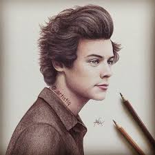 Cas On Instagram Harry Drawn With Colored Pencils Happy 20th Birthday Harrystyles Harry Styles Drawing Realistic Sketch Celebrity Drawings