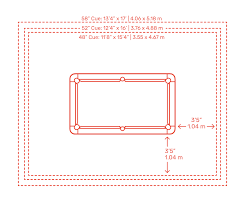 8 Foot Billiards Pool Table Dimensions Drawings