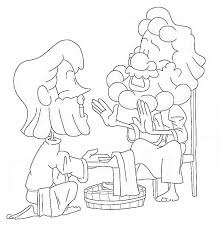 Learning to wash brushes after each color mixing and to change water in the glass, don't. Jesus Washes The Disciples Feet Coloring Page Ministry To Children