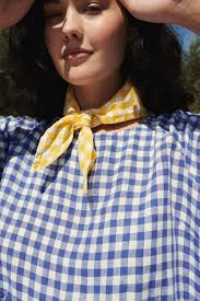Yellow Gingham Linen