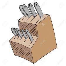 Download kitchen knife clipart transparent png image for free. An Image Of A Kitchen Knife Block Set Royalty Free Cliparts Vectors And Stock Illustration Image 73618292