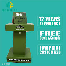 These tables are generally around 36 inches in height while the chairs can be around 41 inches tall while being able to seat between 4 to 10 people. Hic Custom Rotating Cardboard Counter Table Display Hic Display