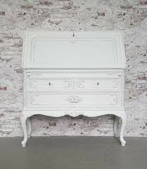 Original Warrings Sekretar Shabby Chic Chippendale Landhaus Vintage Antik Weiss Shabby Shabby Chic Vintage