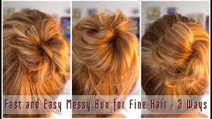 After so many requests, here's how i style my short hair!! Fast And Easy Messy Bun For Fine Hair 3 Ways Proud Marlin Youtube Easy Bun Hairstyles Easy Messy Hairstyles Easy Messy Bun