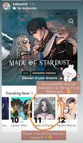 Kalisami on X: I need to save this moment to remember it forever 🥹🙏💖  Thank u guys for all the love and support of what I do 💖🌸✨ #webtoons  #madeofstardust #webcomic t.co8iLMxNWzHc 