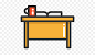 Kidney Shaped Table Teacher Table Clipart
