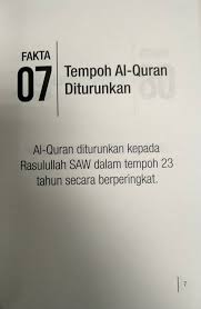 Terjemahan dan tafsir al qur'an. 100 Fakta Al Quran