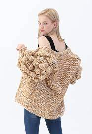 A nice, thick sweater that will be great for cooler weather! Cuteness On Sleeves Chunky Knit Longline Cardigan In Camel Retro Indie And Unique Fashion