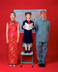 Weng Fen Wish For Patriotism From The Family Aspirations Series 2000 Chinese Contem Contemporary Photography Chinese Contemporary Art Family Photography
