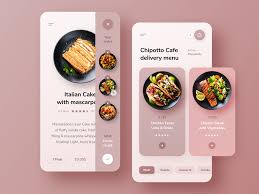 chipotto cafe delivery menu app app interface design app design mobile app design inspiration