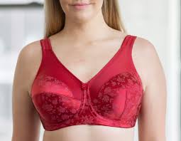 Cortland Intimates Style 7102 Full Figure Super Support Soft Cup Bra Red