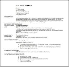 Exemple De Cv Formateur D Entreprise Exemples Modeles De Cv