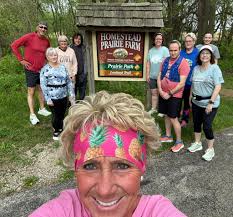 Jamie and I did 4 miles today at Dauset Trails. I was tired but we made it.  Had to refuel at Fresh Air BBQ.