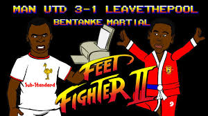 Manchester united's premier league game against liverpool at old trafford has been postponed following protests against the glazer family. Man Utd Vs Liverpool 3 1 Martial Benteke Streetfighter Parody Goal Highlights 2015 Cartoon Youtube