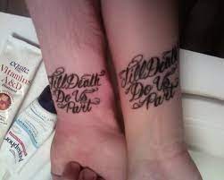 Shi ga futari wo wakatsu made; Till Death Do Us Part Quote Tattoo On Both Arms Tattooimages Biz