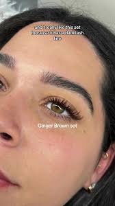 These ginger brown trays add more color than an expresso brown ! The tint  of ginger adds more lightness I feel ! This would be perfect for lighter  features #brownlashes #njlashtrainer #njlashtraining