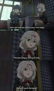 Why Not Trinity Seven Yui And Arata Trinity Seven Anime Trinity Seven Trinity 7