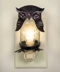 Mason Jar Owl Night Light Owl Home Decor Owl Lamp Owl Night Light