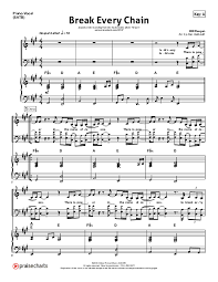 Break Every Chain Sheet Music PDF (Tasha Cobbs Leonard)