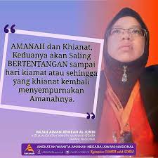 Viimeisimmät twiitit käyttäjältä raj munni @ aiman athirah sabu (@al_jundiathirah). Aiman Athirah Al Jundi Amanah Dan Khianat Keduanya Akan Saling Bertentangan Sampai Hari Kiamat Atau Sehingga Yang Khianat Kembali Menyempurnakan Amanahnya Facebook