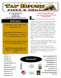 The current trulia estimate for 911 n wood ave is $573,700. Linwood Inn Tap House Pizza Grill Menu In Linden New Jersey Usa