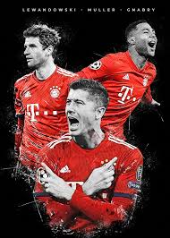 Lewandowski Muller Gnabry Poster Print By Creativedy Stuff Displate In 2020 Lewandowski Print Artist Football Illustration