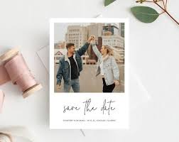 Photo Save The Date Save The Date With Pictures Template Etsy Save The Date Cards Wedding Saving Save The Date Pictures