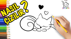 Nasil Cizilir Sevimli Kedi Resim Cizme Cizim Okulu Youtube