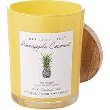 Red Leaf Home Pineapple Coconut Scented Candle Dw Home Coconut Scented Candles Pineapple Scented Candle Scented Candles