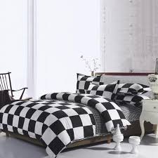 And as i have 2 twin beds in the room, the two comforters are not even off center the same so they look kind of weird and very asshmetrical. Gothic Grunge Black And White Checkered Bedding Set Linencloset Bed Linens Luxury King Size Bed Linen Cool Beds