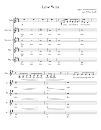 Love Wins Sheet Music For Soprano Alto Mezzo Soprano A Capella Download And Print In Pdf Or Midi Free Sheet Music For Love Wins By Carrie Underwood Country Musescore Com