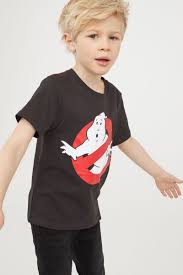 T Shirt With Printed Design Black Ghostbusters Kids H M Us Childrens Fashion Boys Kids Fashion Boy Fashion