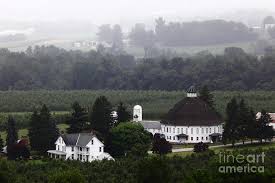 Like most round barns, the gettysburg round barn was built with a center silo, and two rows of stanchions allowed cattle to eat and drink at the troughs built on either side of the center walkway. Round Barn Near Gettysburg Photograph By James Brunker