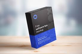 Free Software Box Mockup In Psd Software Box Mockup Psd Box Mockup Packaging Mockup Business Card Mock Up