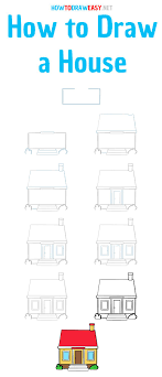 How To Draw A House Step By Step Drawing Tutorial Easy Very Easy Drawing Drawings