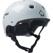 Protec Classic Cpsc Gloss White Skate Helmet Certified