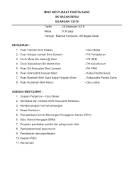 Format penulisan minit mesyuarat pengenalan 1. Minit Mesyuarat Panitia Sains 1 2019 Flip Ebook Pages 1 5 Anyflip Anyflip