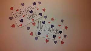 Welcome Home Newlyweds Sign Home Decor Decals Newlyweds Decor