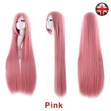 Black And Pink Striped Wig Details About Christmas Wig Long Curly Straight Wavy Women Fashion Black Ladies Full Hair Wigs With Images Long Hair Styles Wig Hairstyles Long Hair Women