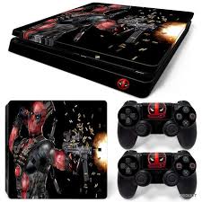 Ps4 Slim Playstation 4 Console Skin Decal Sticker Deadpool Custom Design Set Video Game Tester Jobs Playstation 4 Console Video Game Jobs