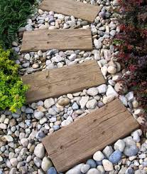 Design ideas for a small contemporary backyard full sun garden for spring in melbourne with a garden path, natural stone pavers and a wood fence. 50 Very Creative And Inspiring Garden Stone Pathway Ideas